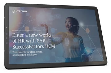 Mockup Tablet White Paper 5 Benefits of SAP SuccessFactors HCM Suite